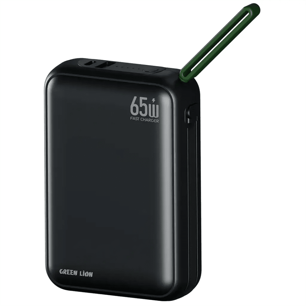 باور بانك Green Lion Soho سعة 20000mAh بشحن سريع 65W - أسود