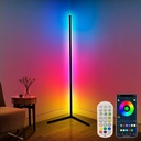 مصباح أرضي RGB للزوايا بـ 65 لوناً ومزامنة موسيقى وتحكم عبر التطبيق