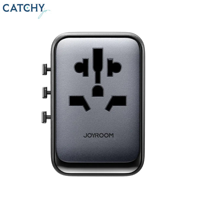 محول سفر عالمي Joyroom JR-TCW02 متعدد القوابس 65W مع منافذ USB-A و USB-C