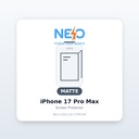 NEO Screen Protector for iPhone 17 Pro Max - Matte Privacy