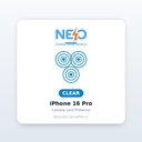 واقي عدسة كاميرا نيو آيفون 16 Pro/Pro Max شفاف
