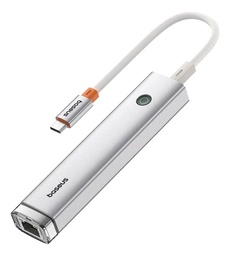 هاب USB-C من Baseus Color Plate خمسة منافذ – HDMI 4K وإيثرنت وثلاث منافذ USB-A