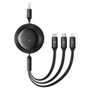 كابل Baseus Free2Draw متعدد الأطراف 100W – Micro وLightning وType-C